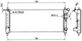 Радиатор охлаждения Opel Corsa B 97 1,01,2 M+